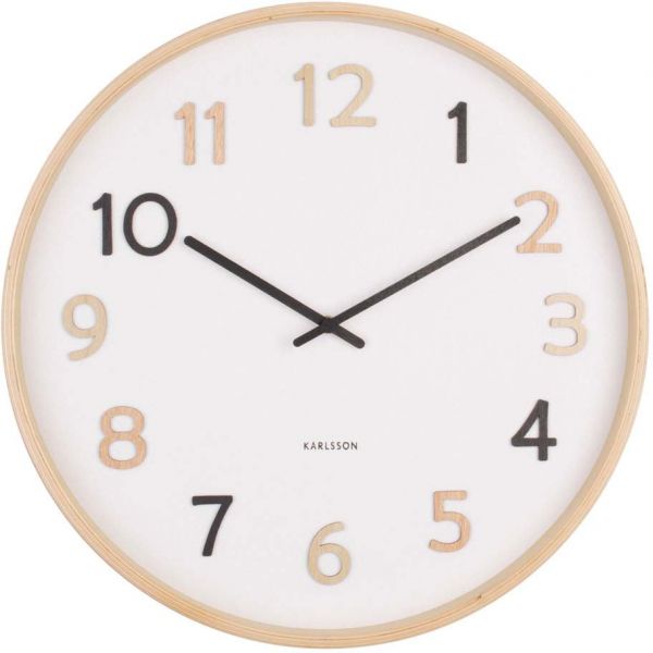 Horloge ronde en bois Pure  40 cm - PRE-1083