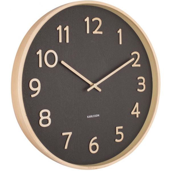 Horloge ronde en bois Pure  40 cm