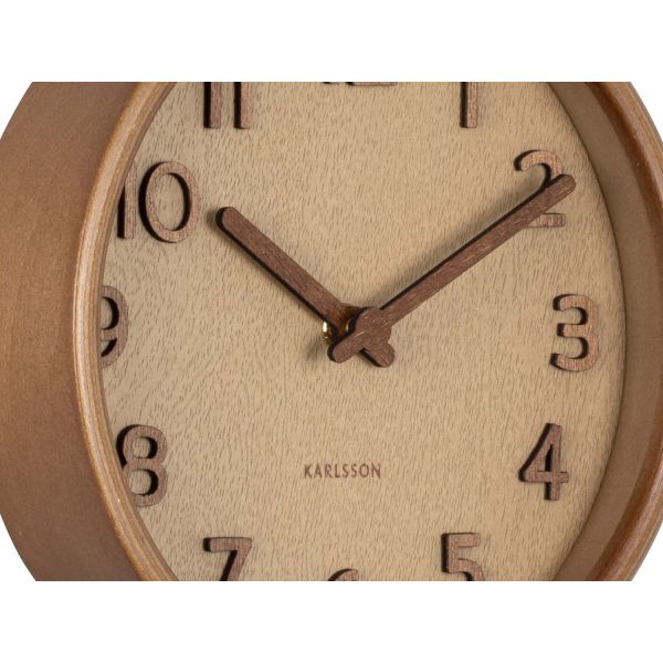 Horloge ronde en bois Pure grain - 48,90