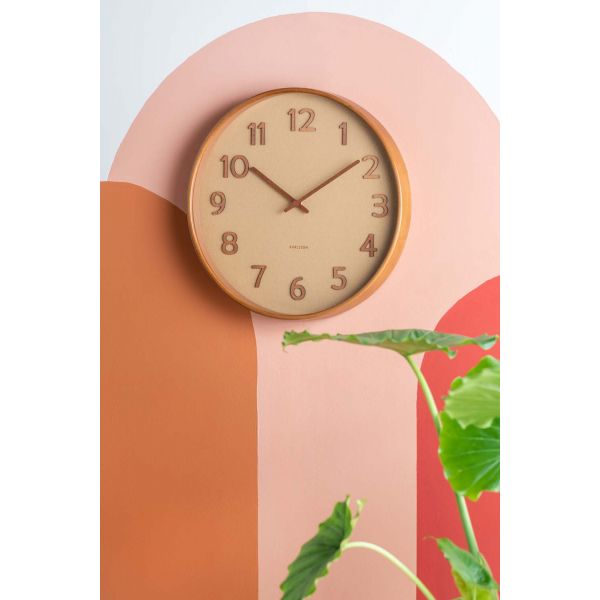 Horloge ronde en bois Pure grain - KARLSSON