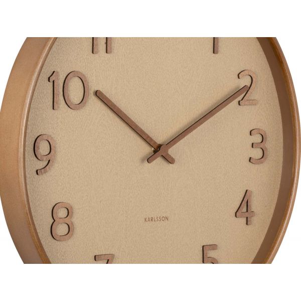 Horloge ronde en bois Pure grain - 84,90