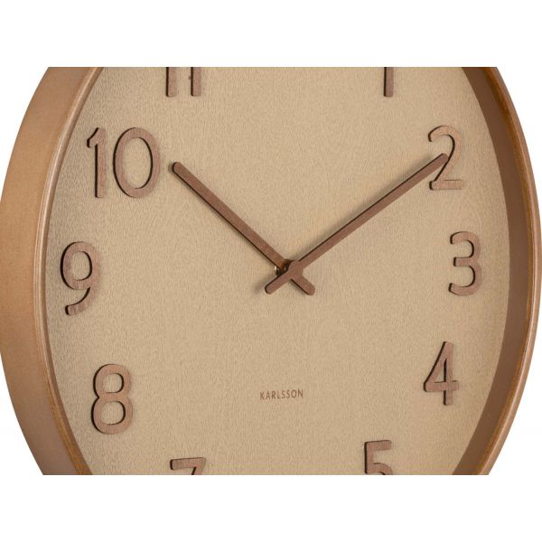 Horloge ronde en bois Pure grain - 84,90