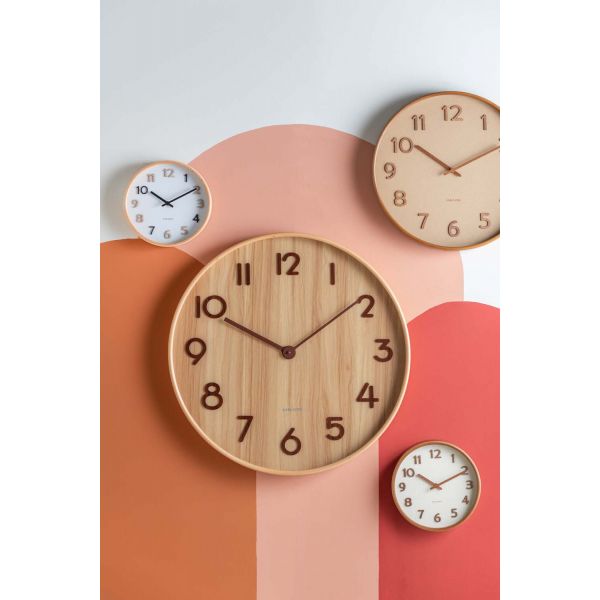 Horloge ronde en bois Pure grain - 5