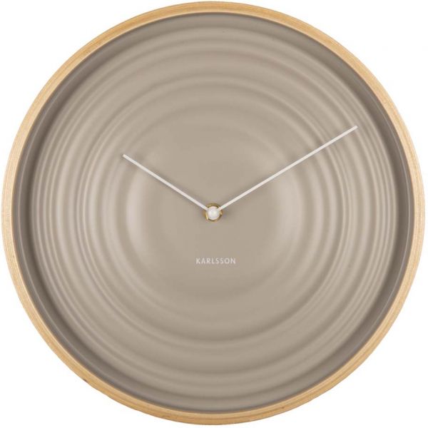 Horloge ronde en bois Scandi Ribble 31 cm - PRE-1359