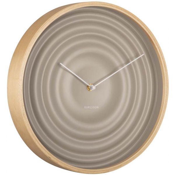 Horloge ronde en bois Scandi Ribble 31 cm