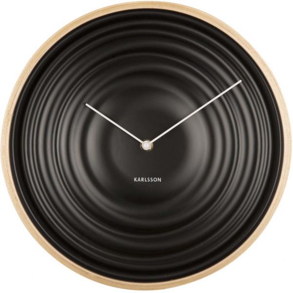 Horloge ronde en bois Scandi Ribble 31 cm - PRE-1358