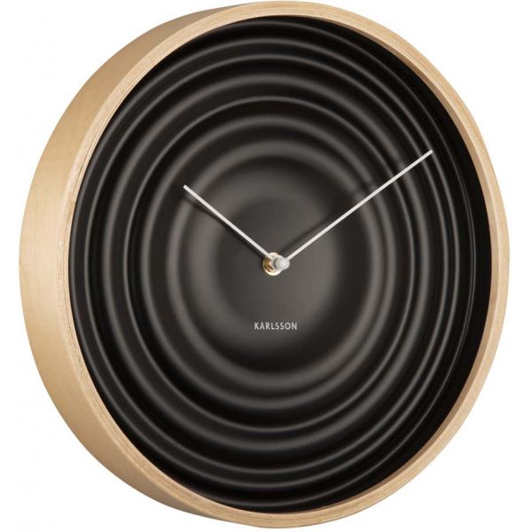 Horloge ronde en bois Scandi Ribble 31 cm