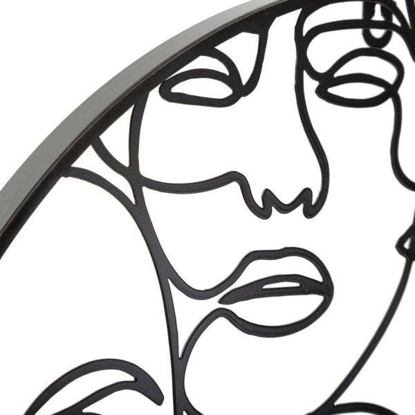 Horloge ronde en métal Faces 50 x 3.5 cm - 6