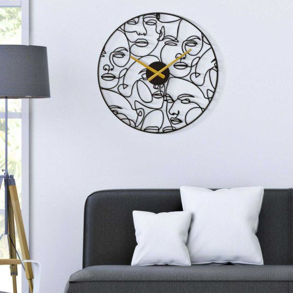 Horloge ronde en métal Faces 50 x 3.5 cm - MAURO FERRETTI