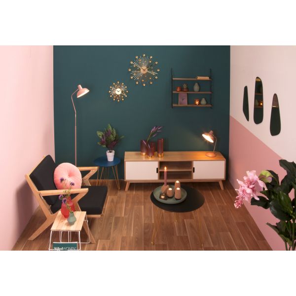 Horloge ronde en métal Sunburst 50 cm - 82,90