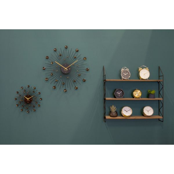 Horloge ronde en métal Sunburst 30 cm - KARLSSON