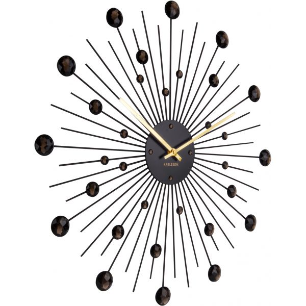 Horloge ronde en métal Sunburst 50 cm - PRE-0281