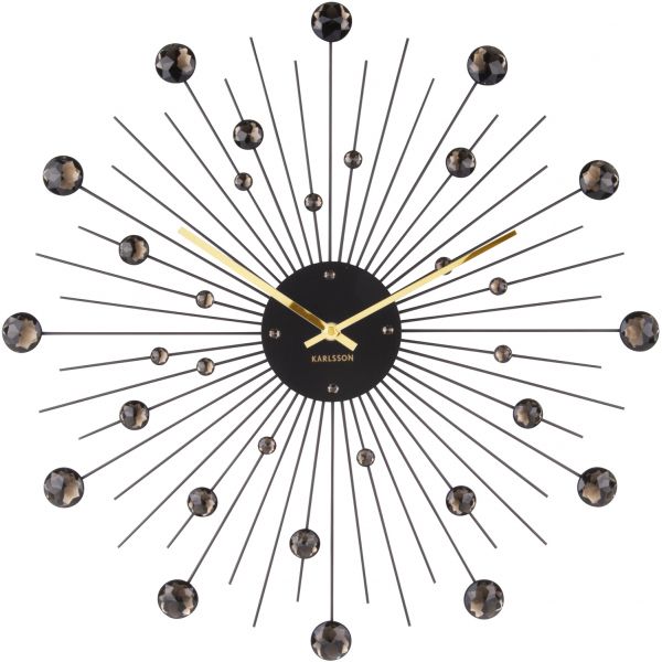 Horloge ronde en métal Sunburst 50 cm