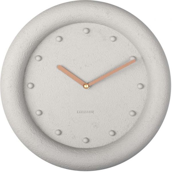 Horloge ronde en résine Petra  30 cm - KARLSSON