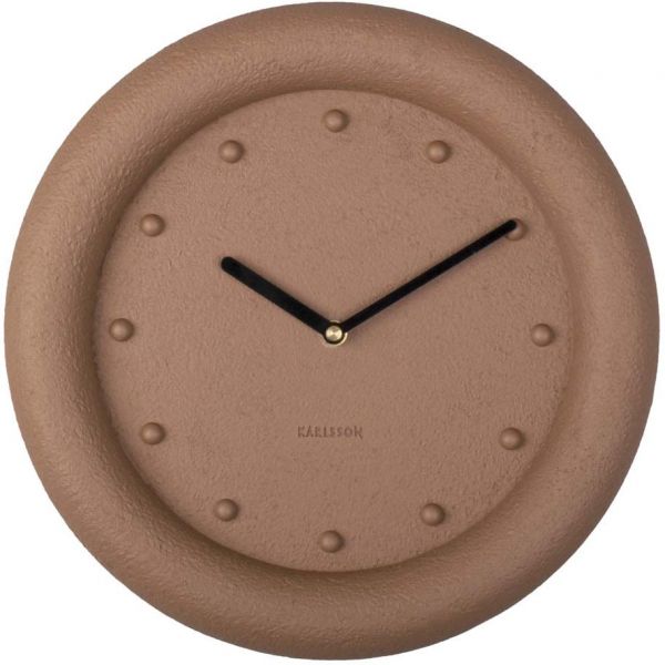 Horloge ronde en résine Petra  30 cm - KARLSSON