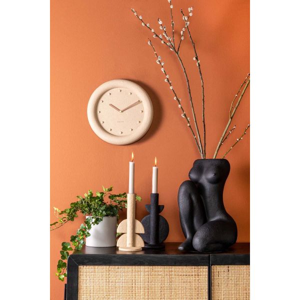 Horloge ronde en résine Petra  30 cm - KARLSSON