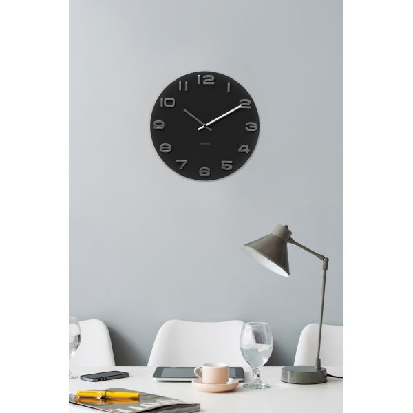 Horloge ronde vintage en verre 35 cm - KARLSSON