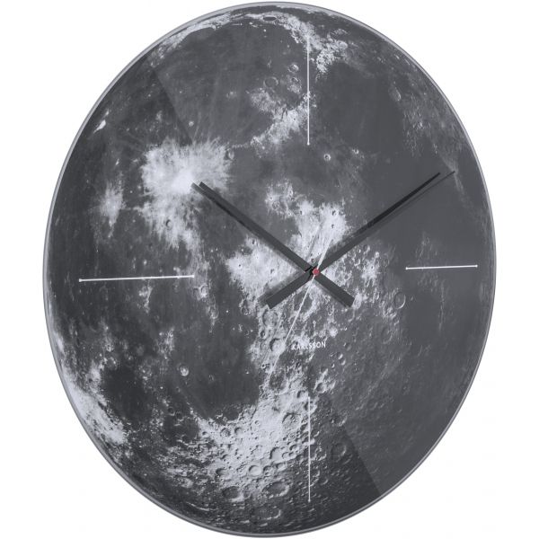 Horloge en verre Lune 60 cm