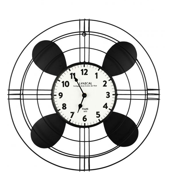 Horloge vintage Hélice 55 x 60 cm