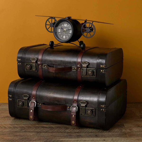 Horloge avion vintage à poser - THE HOME DECO FACTORY