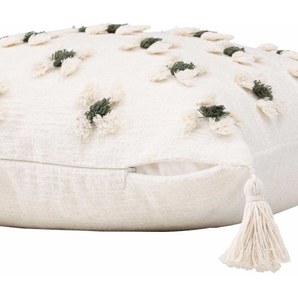 Housse de coussin avec pompoms Millie - 19,90