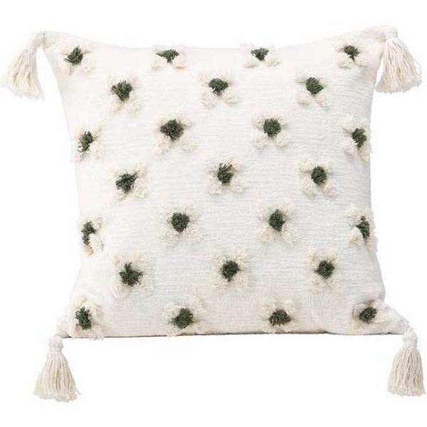 Housse de coussin avec pompoms Millie