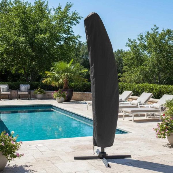 Housse parasol déporté polyester avec tuteur - PROLOISIRS