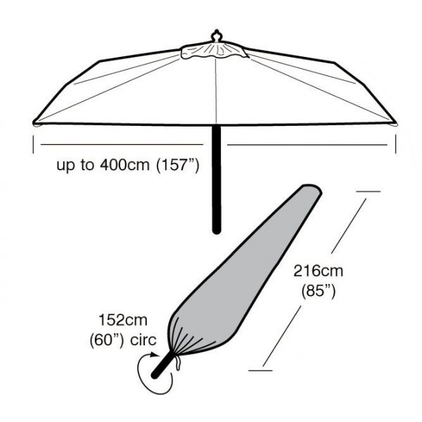 Housse parasol rectangulaire 4 mètres - GAA-0113