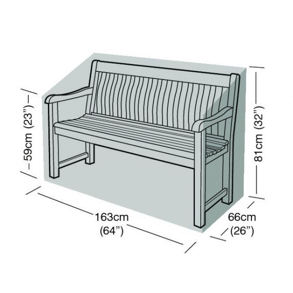 Housse de protection banc de jardin 3 places - 6