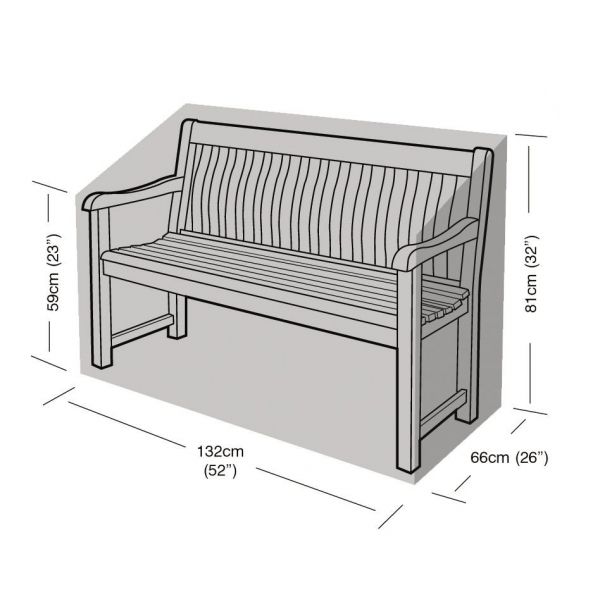 Housse de protection banc de jardin 2 places - GAA-0110