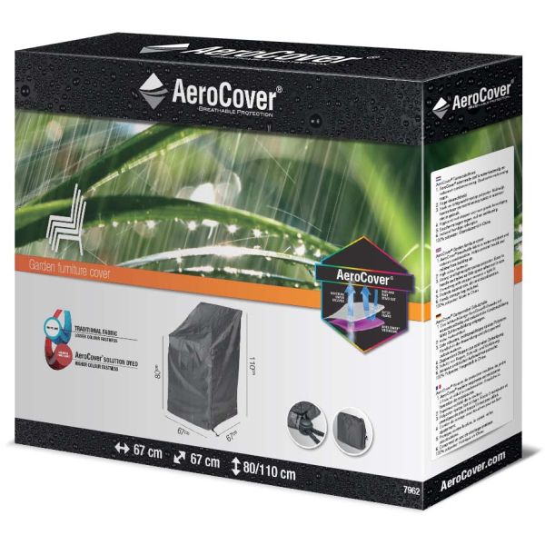 Housse de protection respirante pour pile de chaises de jardin - AEROCOVER