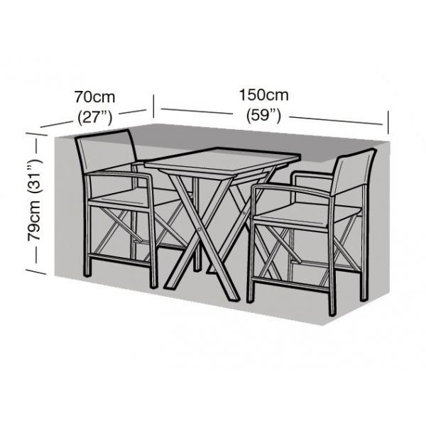 Housse de protection salon de jardin bistrot 2 places - GAA-0111