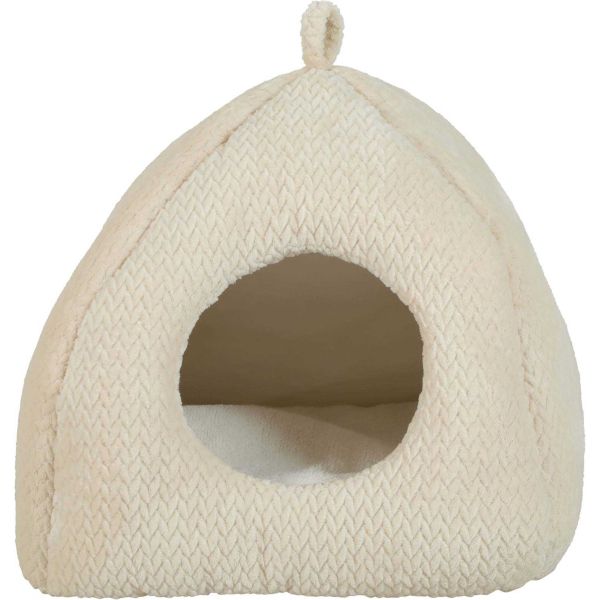 Igloo pour chat en fourrure Olympe 41 x 41 cm