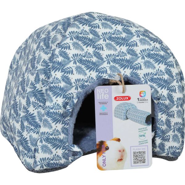 Igloo en tissu pour cochon d'inde Neolife 26.5 x 21.5 cm - ZOL-2176