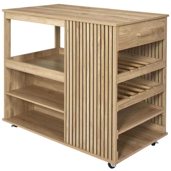 Ilot de cuisine en bois Klaus