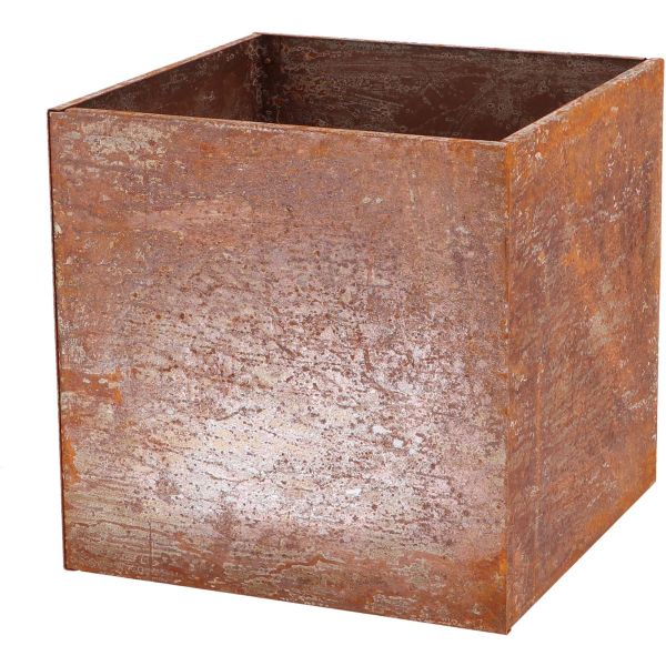 Jardinière en acier corten rouille - 76,90