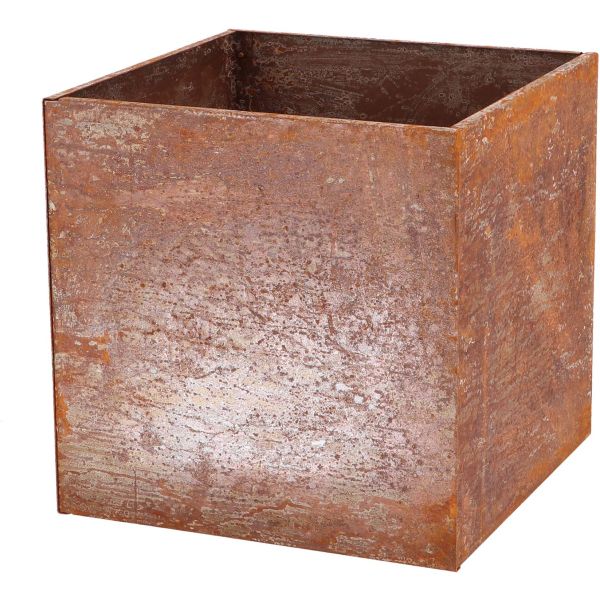 Chat Debout Métal Acier Corten Brut 38cm À Planter - madecoupesurmesure