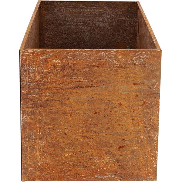 Jardinière en acier corten rouille - 119
