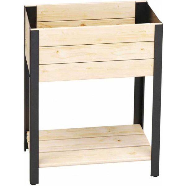 Jardinière en bois et métal Modern