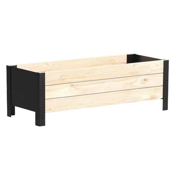 Jardinière en bois et métal Modern