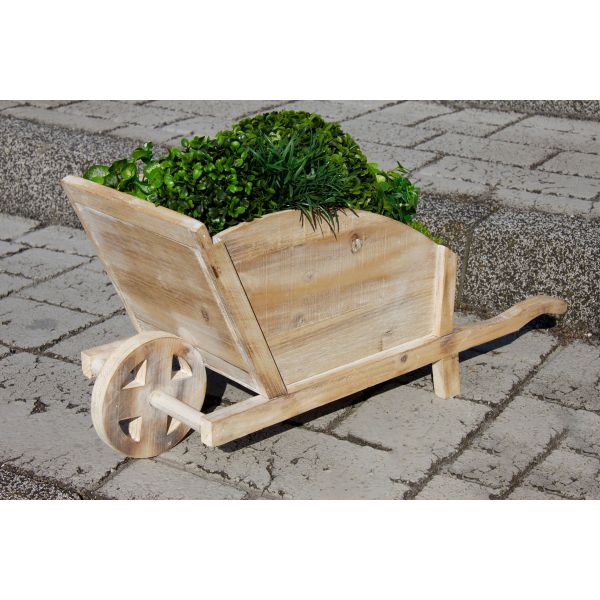 Jardinière brouette en bois - 39,90