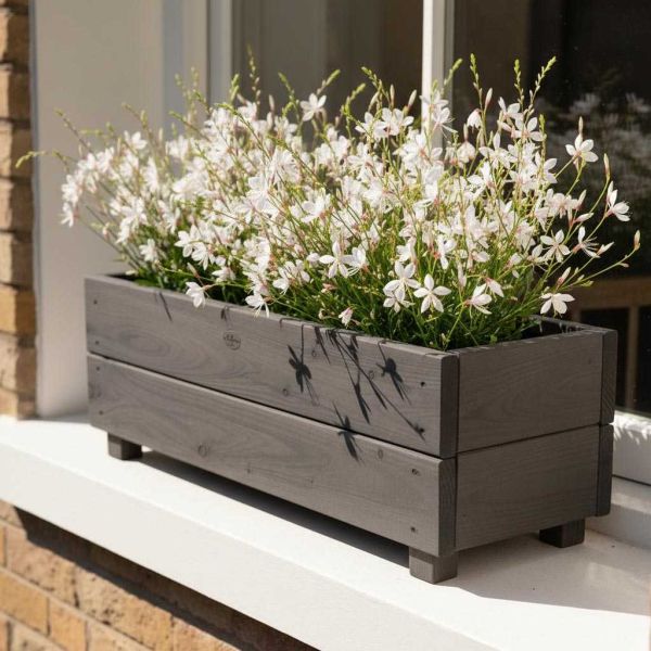 Jardinière en mélèze Moline 60 x 22 x 20 cm - ROBIN HOOD