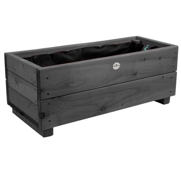 Jardinière en mélèze Moline 60 x 22 x 20 cm