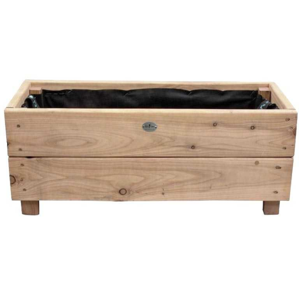 Jardinière en mélèze Moline 60 x 22 x 20 cm - ETS-0123