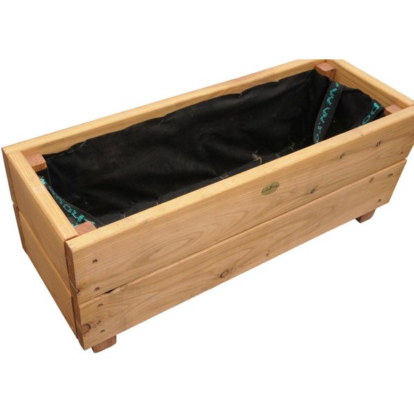 Jardinière en mélèze Moline 60 x 22 x 20 cm