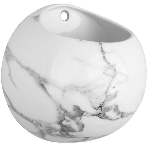 Jardinière murale en céramique marbrée Globe - 12,90