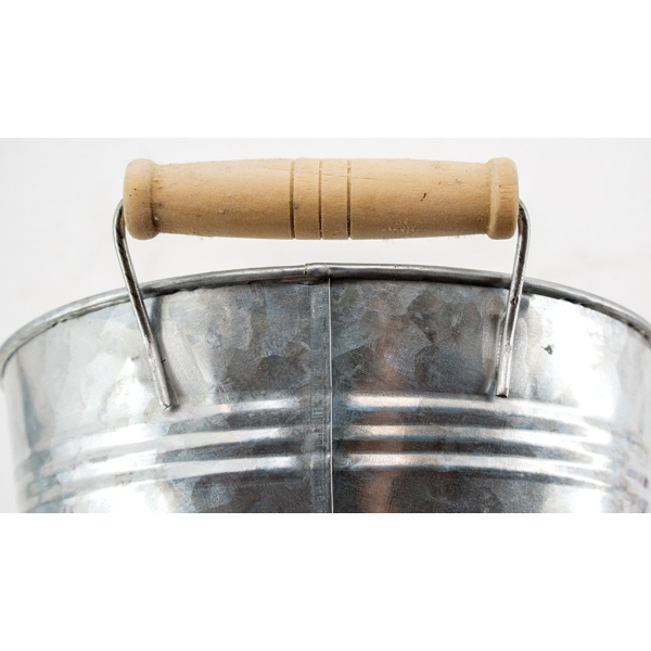 Jardinière ovale zinc et bois - 7