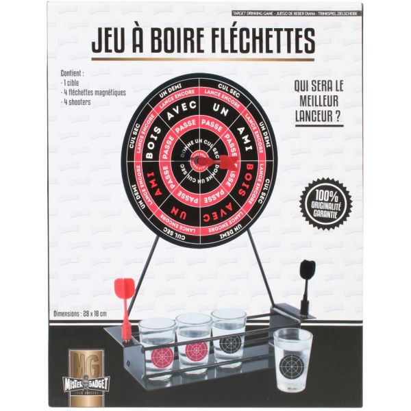 Jeu à boire fléchettes avec cibles - MISTER GADGET