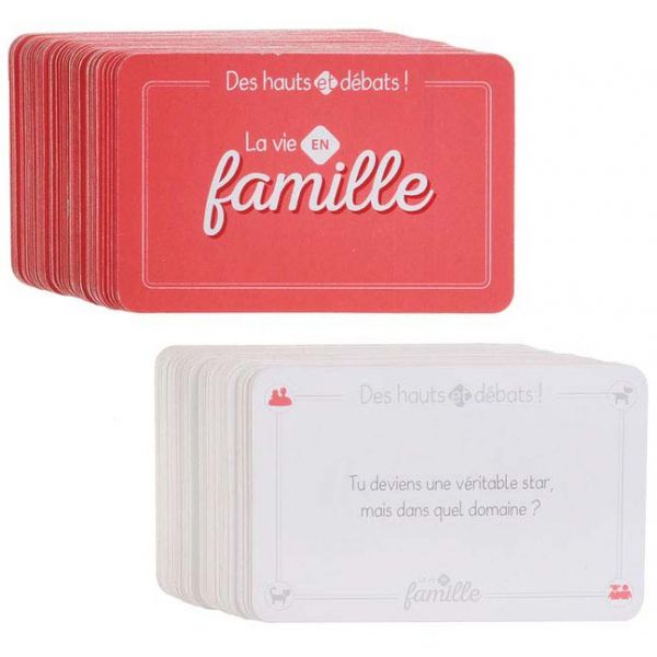 Jeu de cartes débat en famille 54 cartes