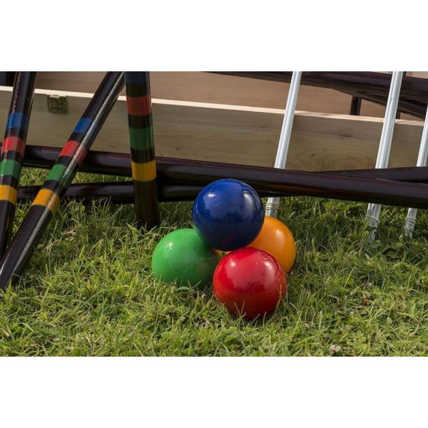 Jeu de croquet en bois 4 maillets - 7